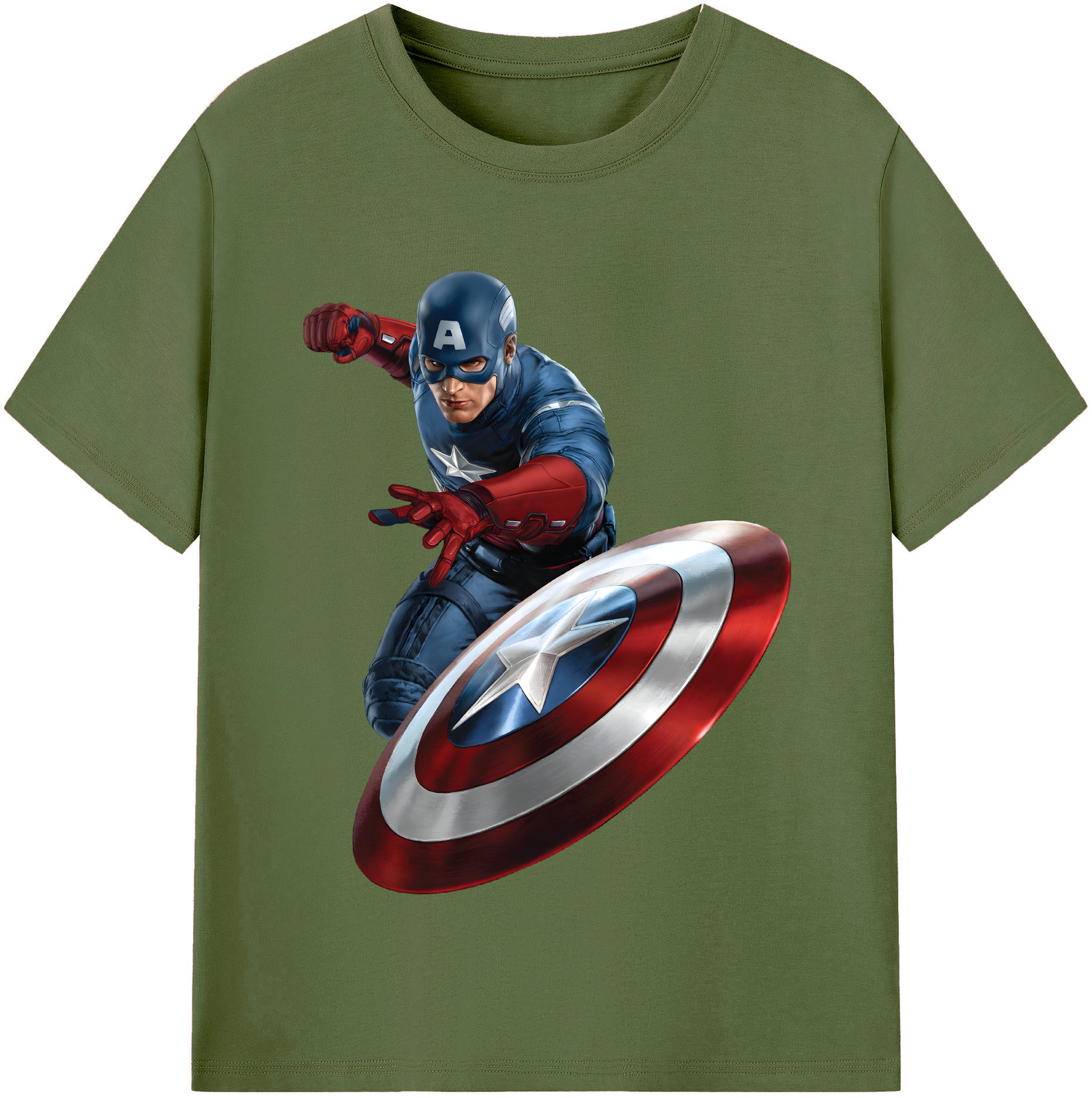 （画像用） アベンジャーズ The Avengers 綿100％半袖Tシャツ（フロントプリント）
